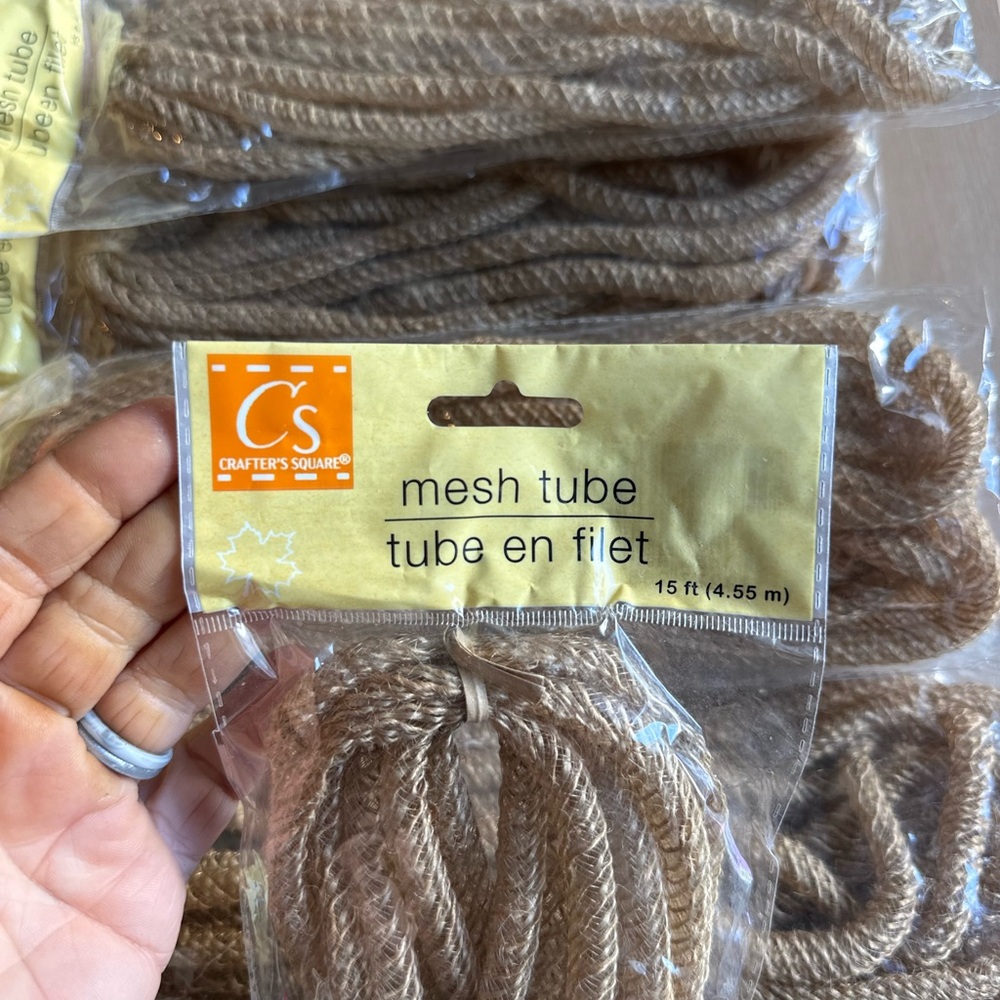 DIY Wreath Mesh Tubing for Wreath Decor Craft (Set of 11) Spring Crafts